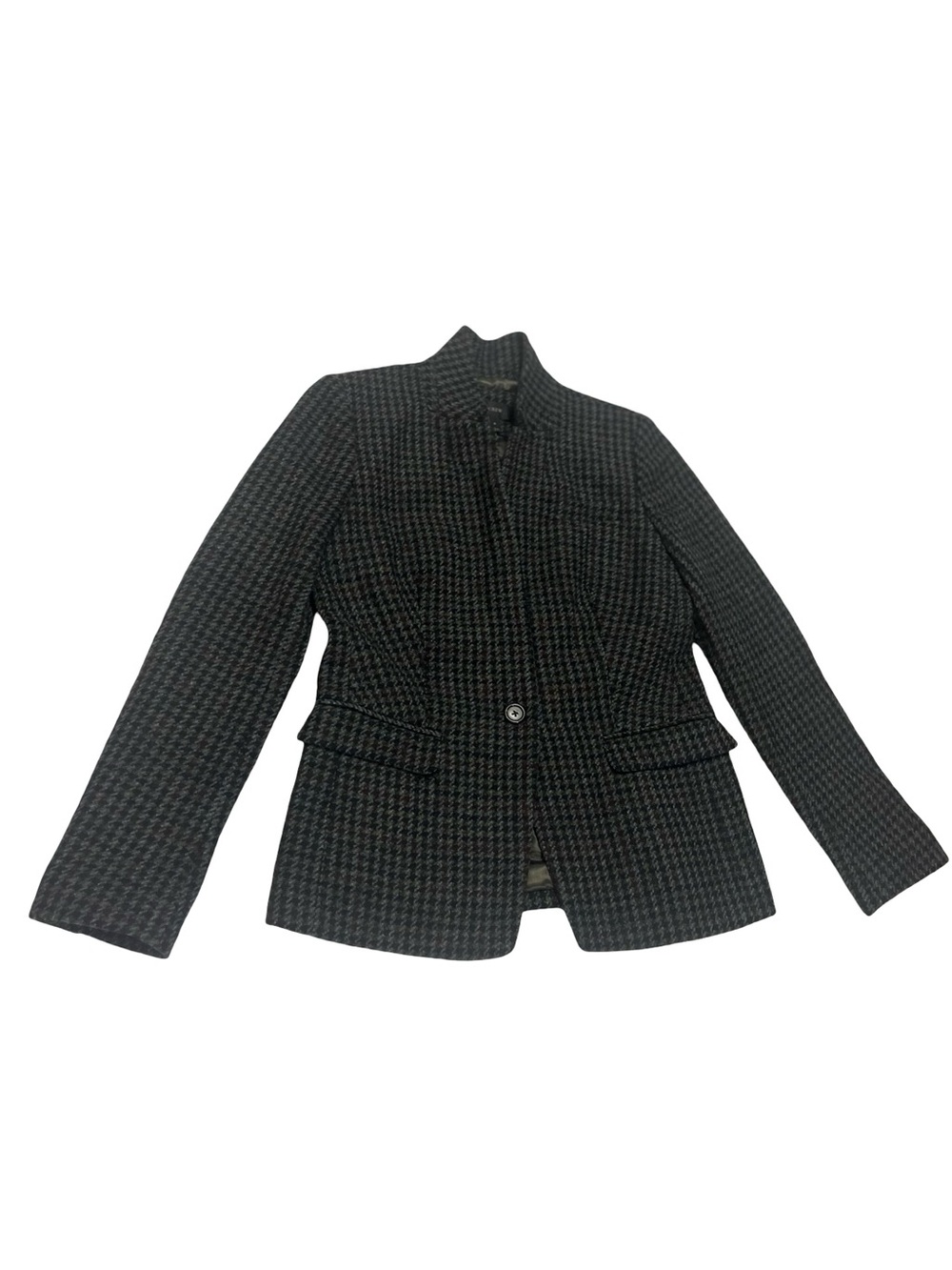 J. Crew JCrew Houndstooth Regent Wool Blazer Sz 8 Preppy Classic Career Academia